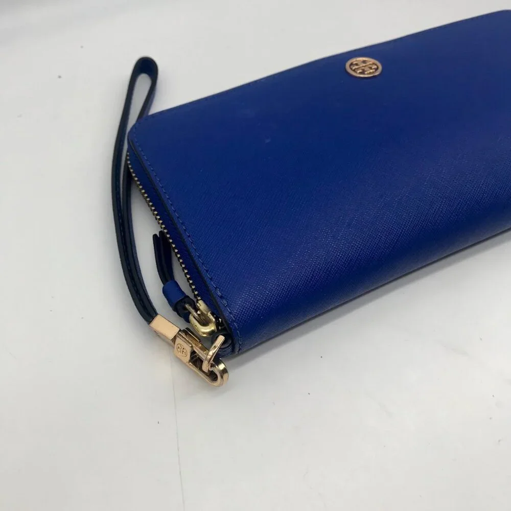 Tory Burch Royal Blue Robinson Continental Wallet - Picture 7 of 10